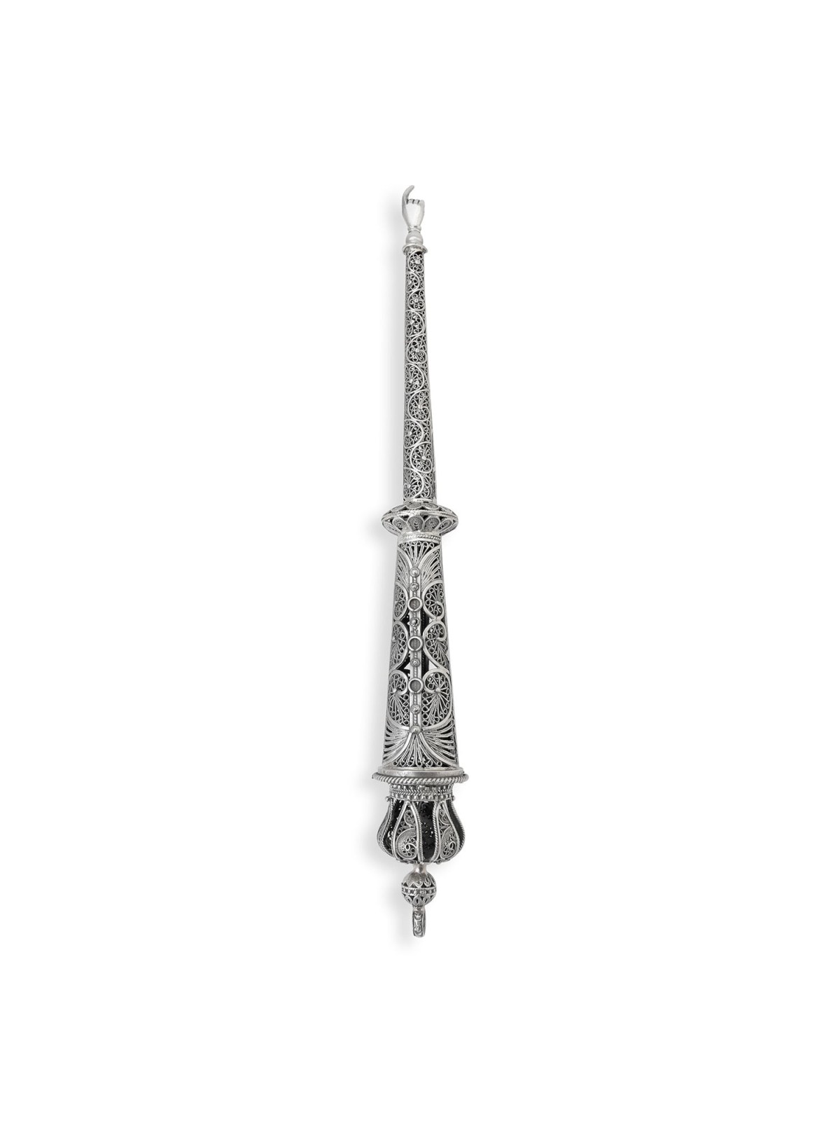 Shoham Yemenite Art Handcrafted Sterling Silver Torah Pointer with Reg